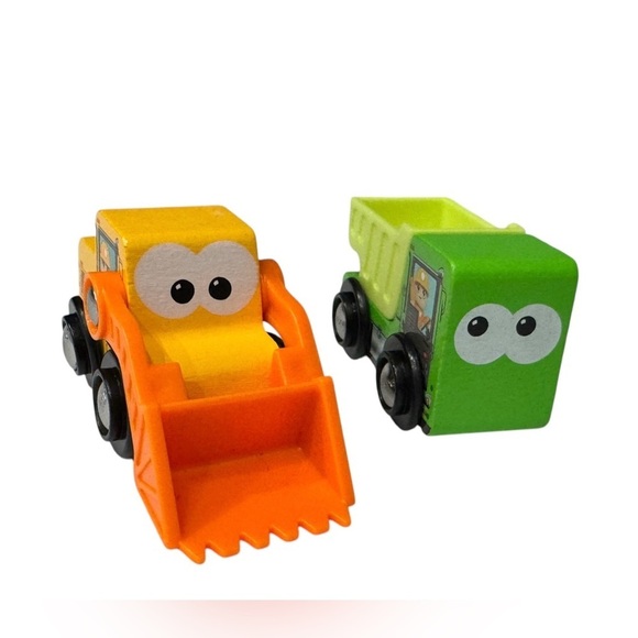 Two J’Adore Wooden Vehicles: Dump Truck & Bobcat - Picture 2 of 7